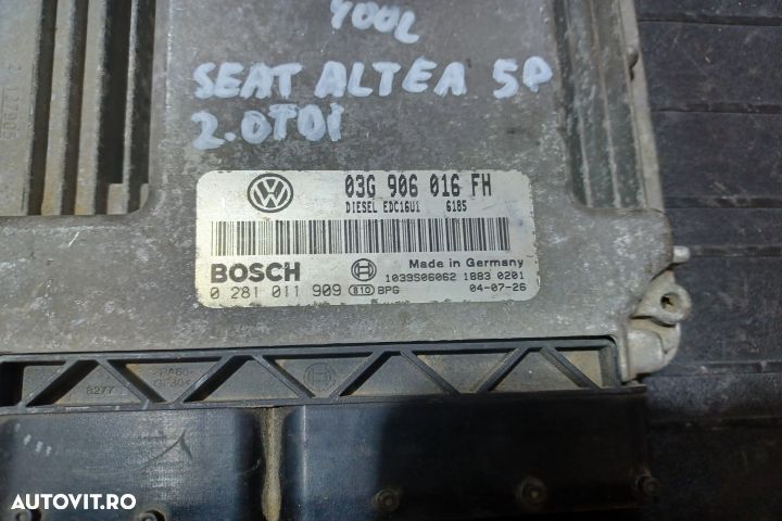 Calculator motor ECU 03G906016FH 0281011909 - 2.0 TDI 03G906016FH 028 - 3