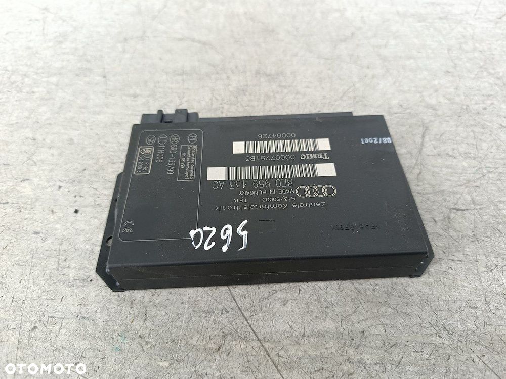 MODUŁ KOMFORTU AUDI A4 B6 8E0959433AC  TEMIC - 4