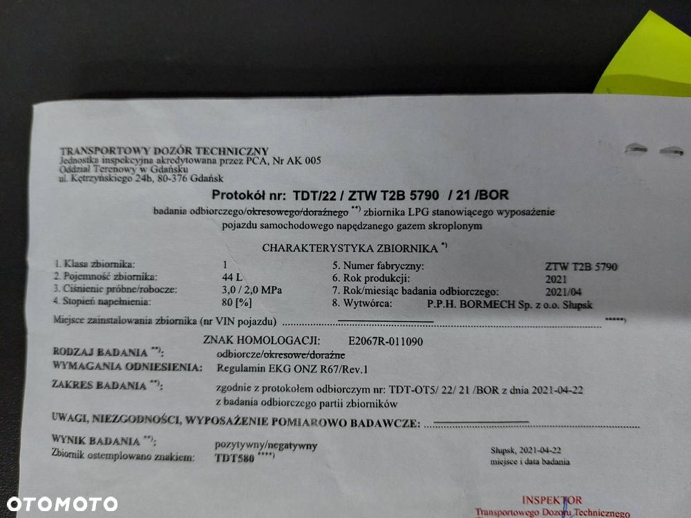 BUTLA GAZOWA LPG 44L 2031R W KOŁO PAPIER + ZAWÓR - 3