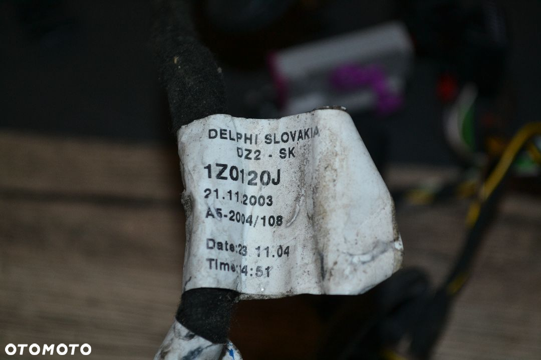 SKODA OCTAVIA II WIĄZKA INSTALACJA DRZWI LEWY PRZÓD PRZEDNIA EUROPA 1Z0120J - 2