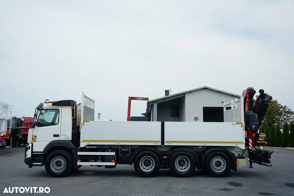 Volvo FMX 460 / 8x4 / LIVRARE - 6,1 M / HDS FASSI F 185 A.2.24 - 12,55 M / TRIDEM / MAX. CAPACITATE DE RIDICARE: 5.500 KG / TELECOMANDĂ / CAMERĂ / I-SHIFT / EURO 6 - 12