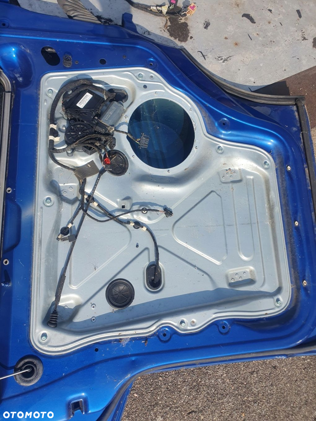 Drzwi LEWE przód Vw Transporter Multivan T5 T6 IDEALNE 06r. niebieski GOŁE - 3