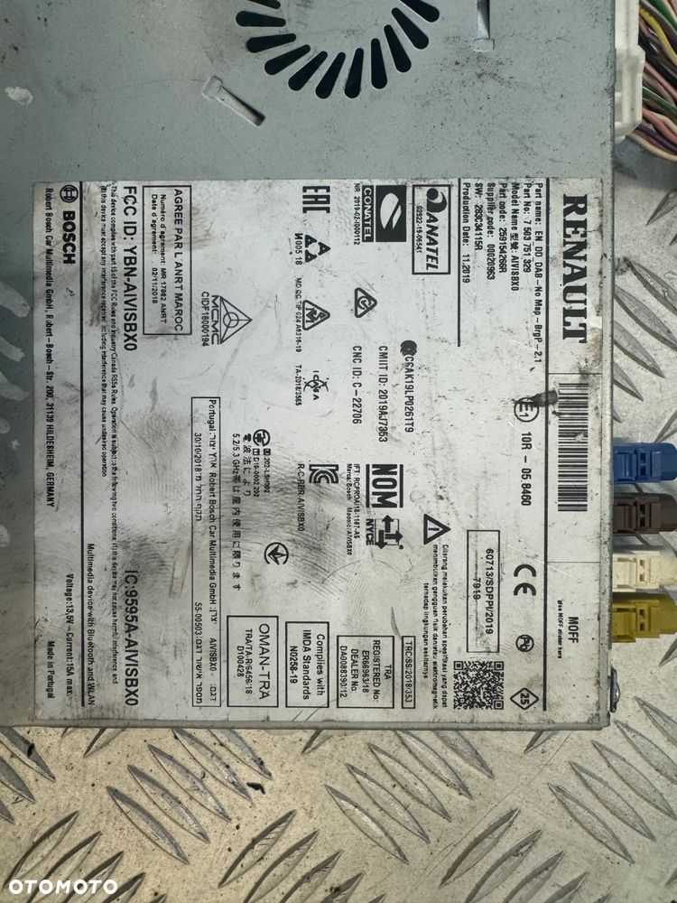 RADIO RENAULT CLIO V CAPTUR 259154266R - 3