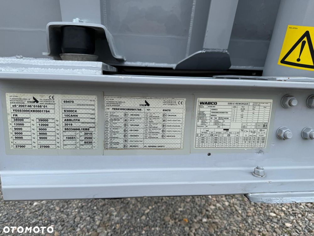 Stas Naczepa Wywrotka Aluminiowa STAS S300CX ‼️ 45m3 Super stan Opony 80% Micheline‼️ - 10