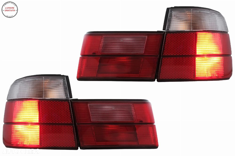 Stopuri BMW Seria 5 E34 Sedan (1987-1995) Rosu- livrare gratuita - 5