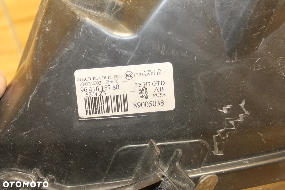 Peugeot 307 Lampa Lewa Przód 9641615780 - 6