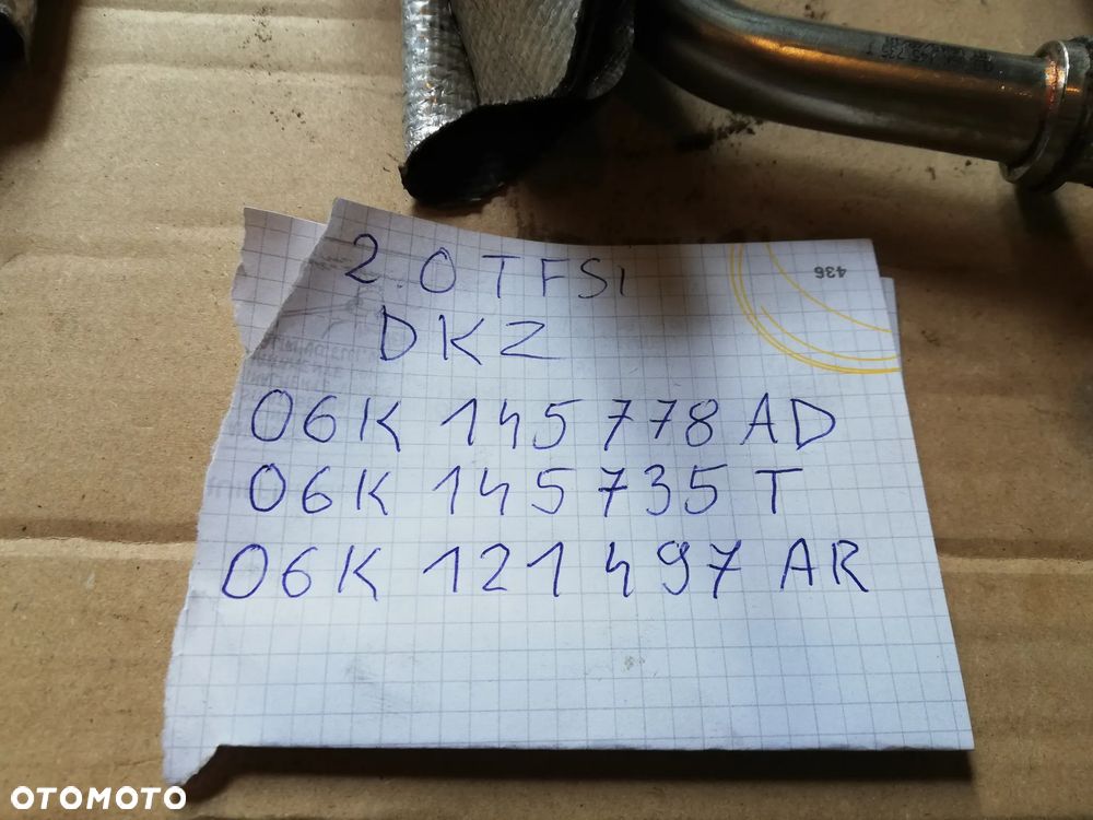 Przewody Turbiny Audi 2.0TFSI DKZ 06K145778AD 06K145735T 06K121497AR - 2
