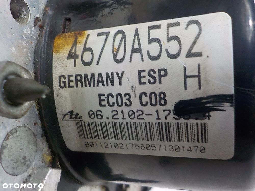 MITSUBISHI OUTLANDER II POMPA ABS 4670A552 06.2102-1758.4 - 5