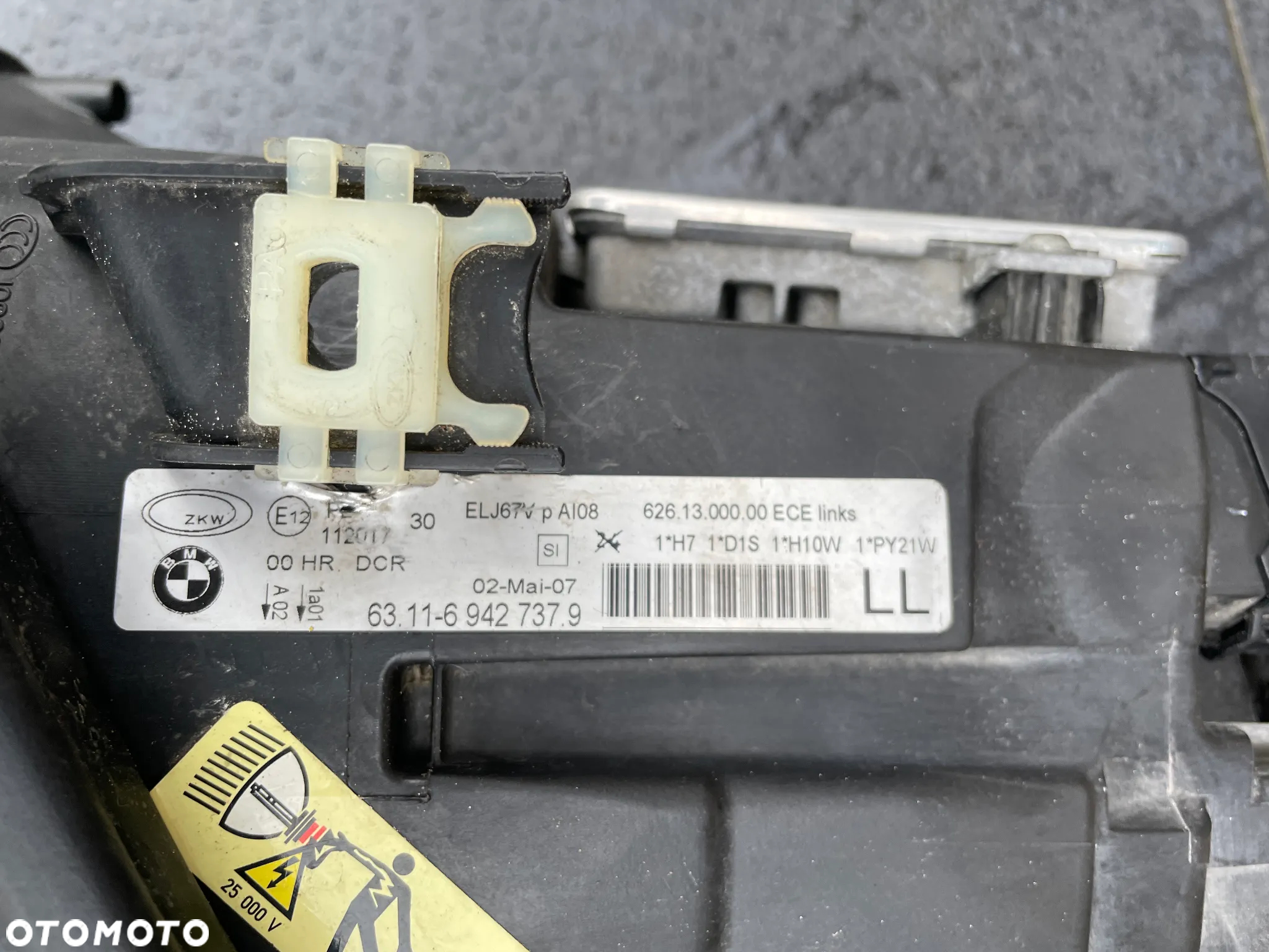 BMW 3 III E90 E91 LAMPA LEWA reflektor lewy XENON NIESKRĘTNY KOMPLETNA 6942737 - 4