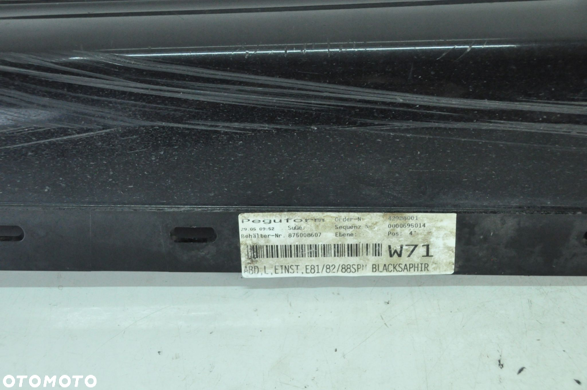 Bmw E81 E82 E88 Listwa Progowa Lewa Prawa M-Pakiet Black 475 Kpl 46 - 5