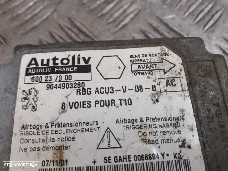 CENTRALINA AIRBAG PEUGEOT 206 FASTBACK 2001 -9644903280 - 3