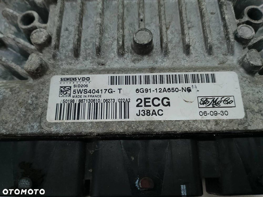 KOMPUTER, STEROWNIK FORD S-MAX 2.0 6G91-12A650-NG  J38AC 5WS40417G-T - 6