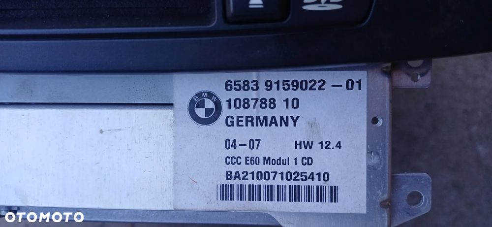 Radio czytnik CCC e60 e61 nawigacja DVD 9159022 - 3