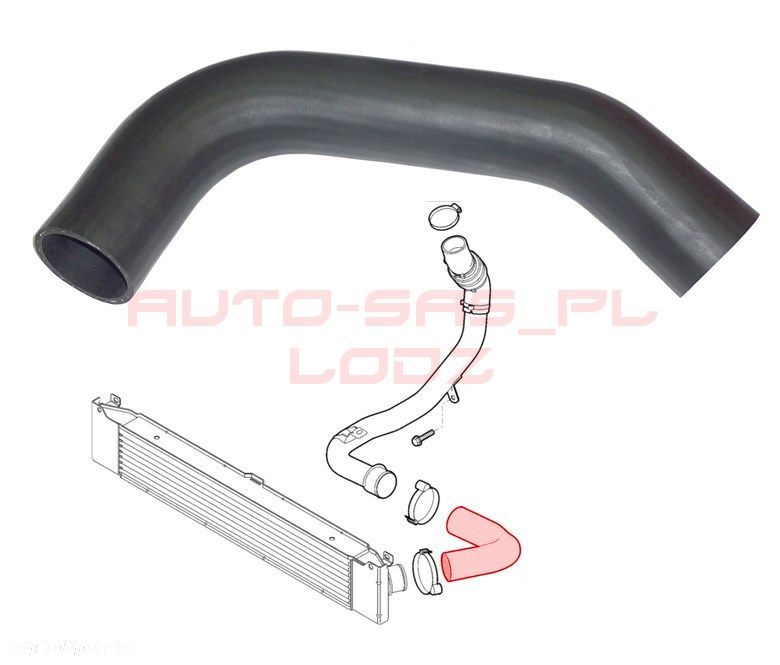 RURA INTERCOOLERA LEWA DUCATO JUMPER BOXER 3.0 - 1