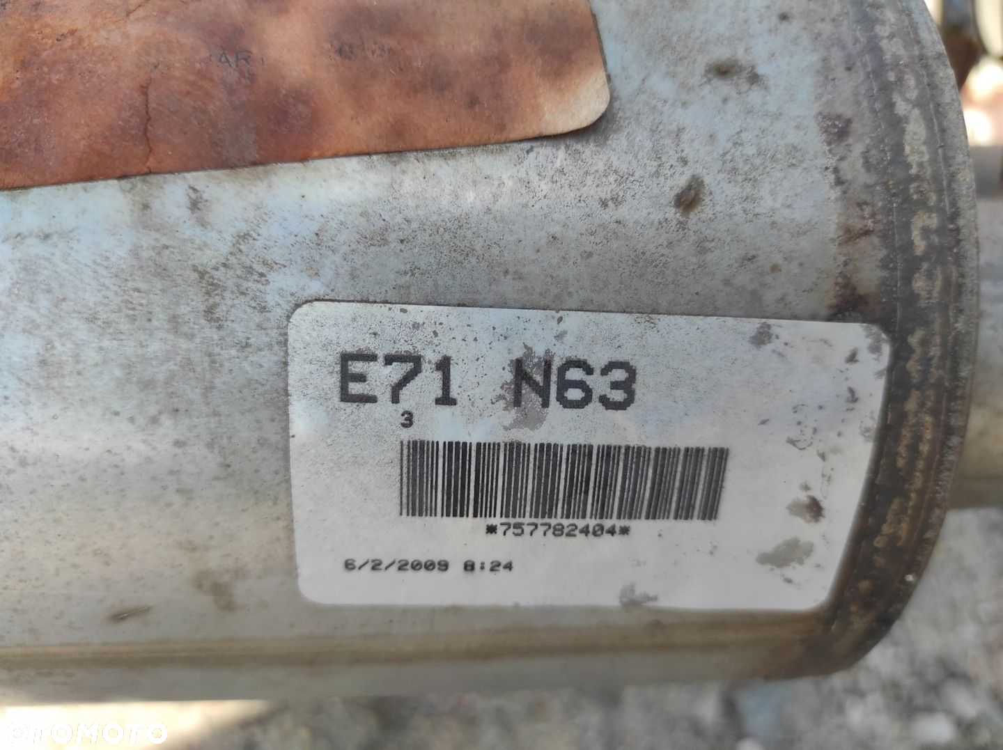 BMW X6 E71 4.4 V8 N63 RURA WYDECHOWA TŁUMIK KOŃCOWY ŚRODKOWY WYDECH 7577840 - 9