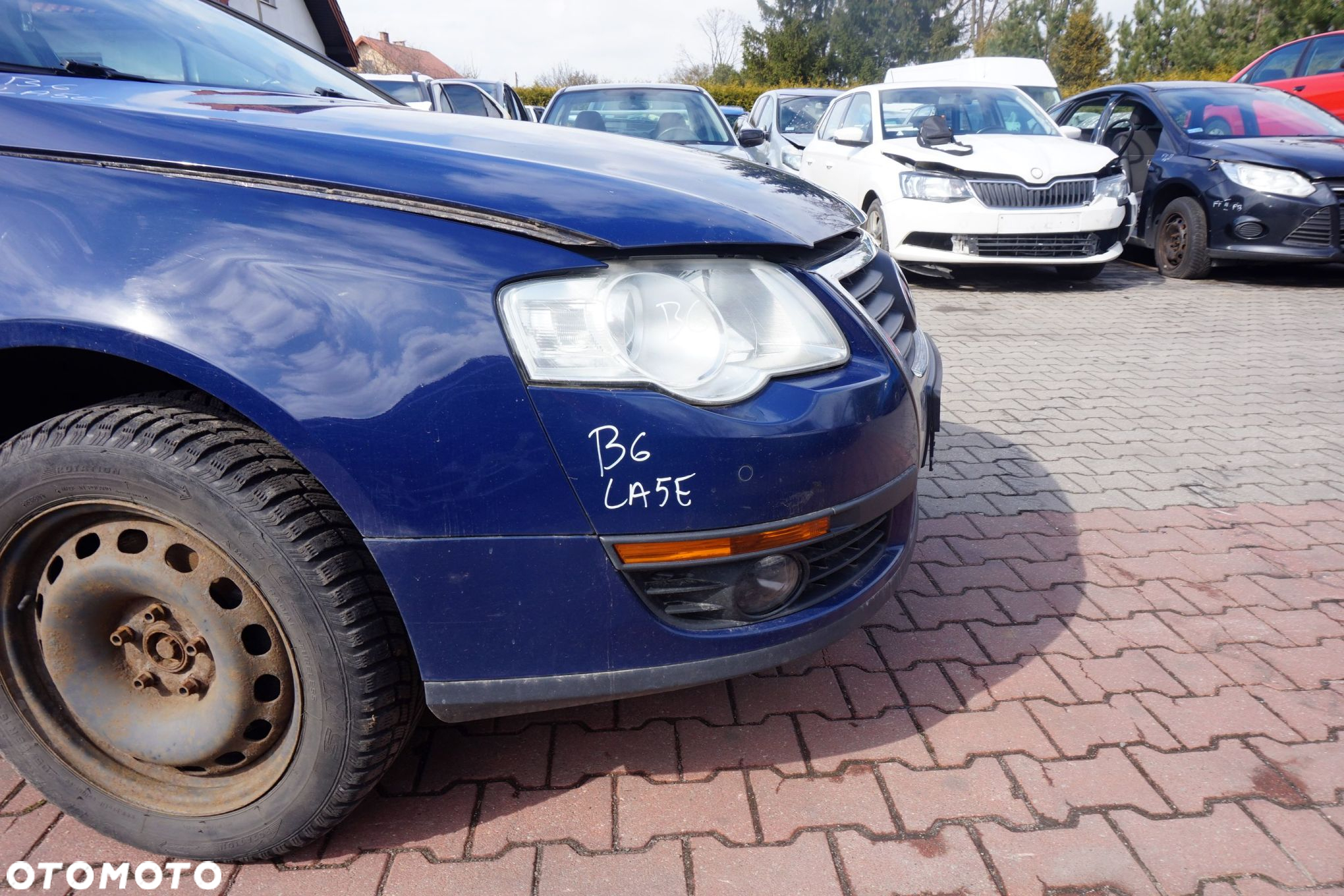 MASKA ZDERZAK BŁOTNIKI LAMPY PASSAT B6 LA5E PDC VOLKSWAGEN 2005-2010 GRANATOWY PRZÓD KOMPLETNY - 11