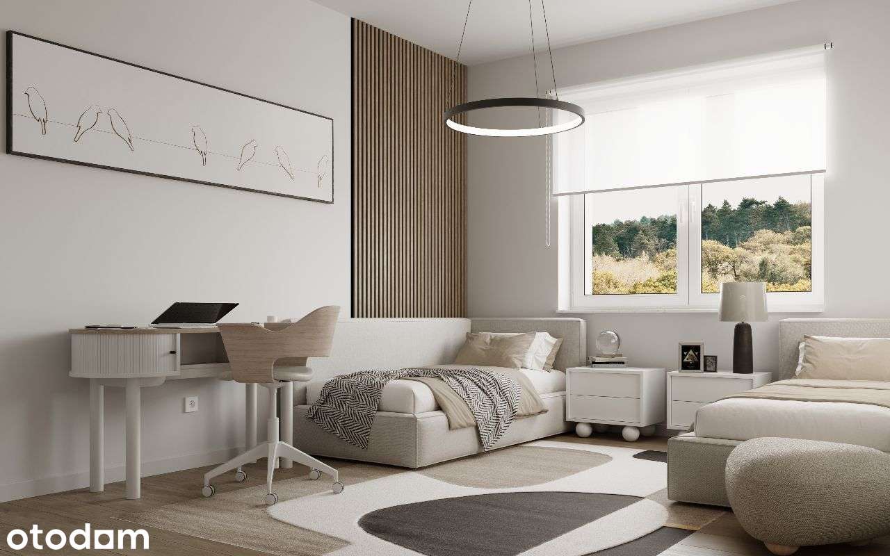 BEZCZYNSZOWE 73 m²+OGRÓD 350 m² +m. parking.-PRZY LESIE-blisko Wrocław