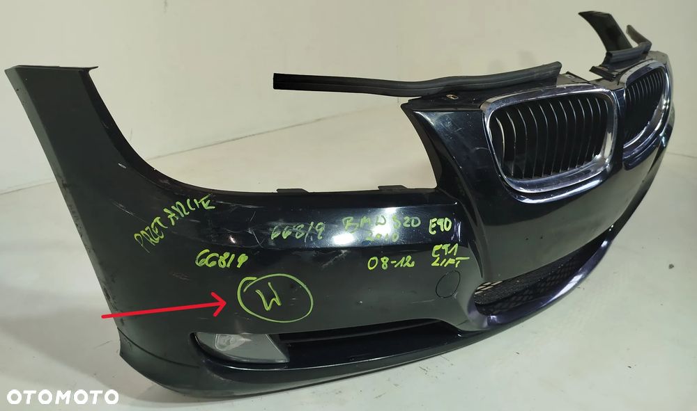zderzak przedni przód grill BMW 3 E90 E91 LIFT 08-12 668/9 - 4