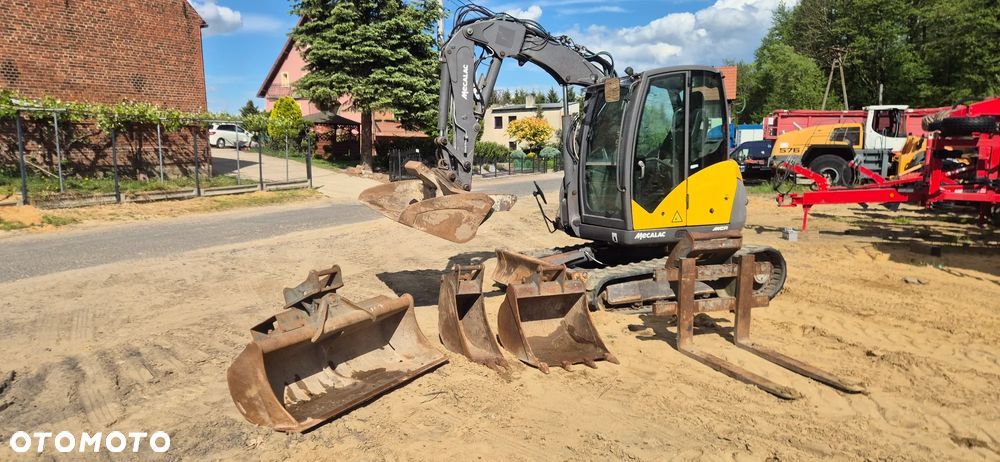 Mecalac 6mcr mcr 6 widły i 4 łyżki KLIMA szybka szkrzynia 8 - 13