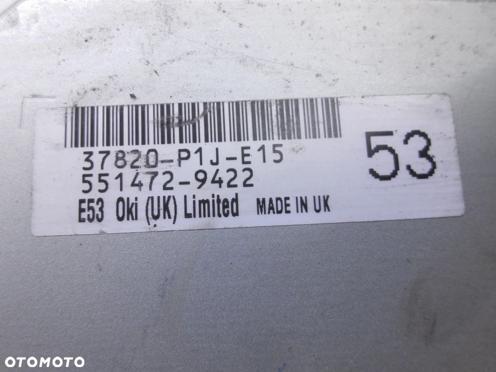 STEROWNIK SILNIKA HONDA CIVIC VI 1.4 16V 37820-P1J-E15 POSIADAM 2 SZT - 2