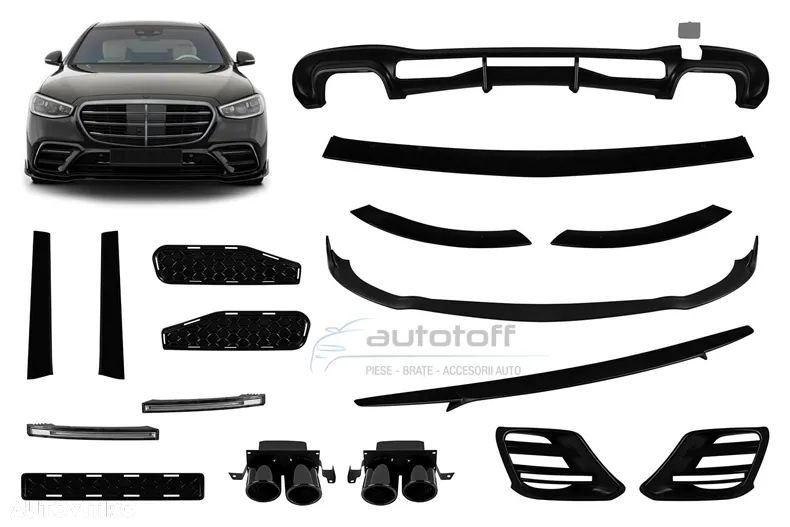 Pachet Aerodynamic Mercedes S-Class W223 (2020+) B Design  Pachet Aerodynamic Mercedes S-Class W223 (2020+) B Design - 1