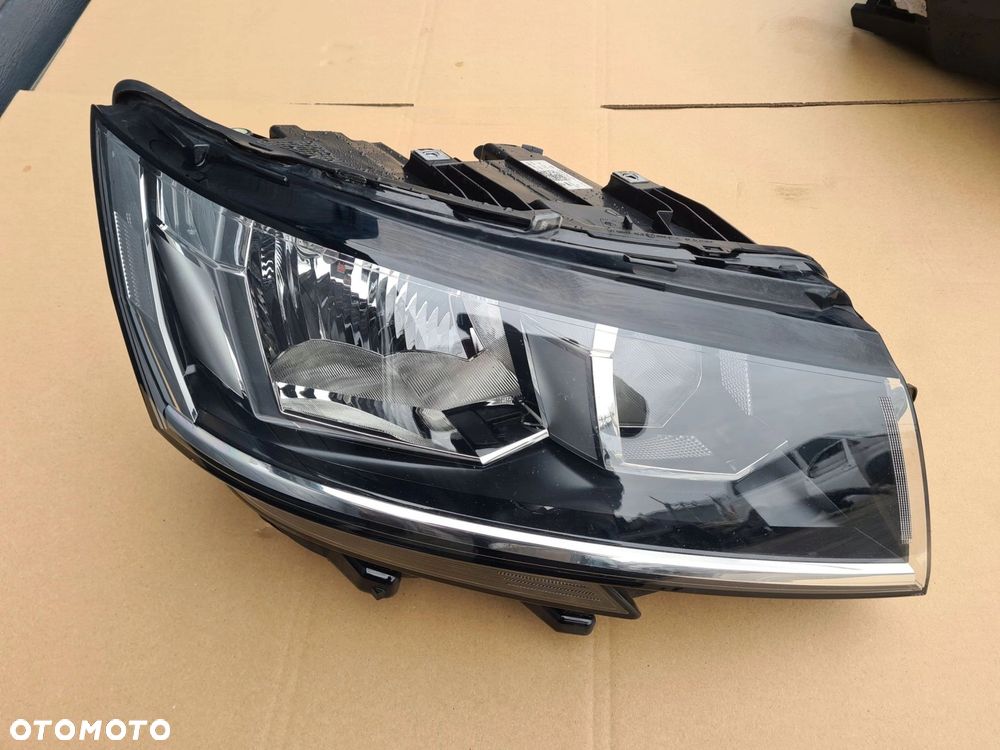 VW T6.1 kompletny przód pas przedni zderzak maska błotnik lampy BIAŁY LB9A - 5