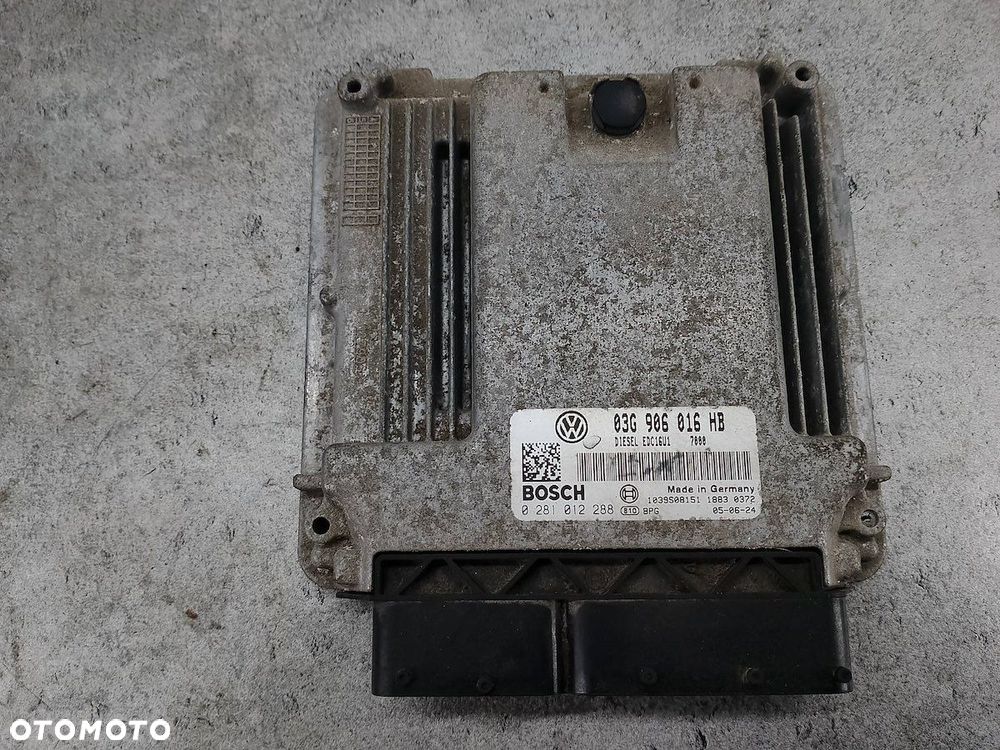 KOMPUTER, STEROWNIK SEAT ALTEA 03G906016HB 0281012288 1.9 TDI - 1