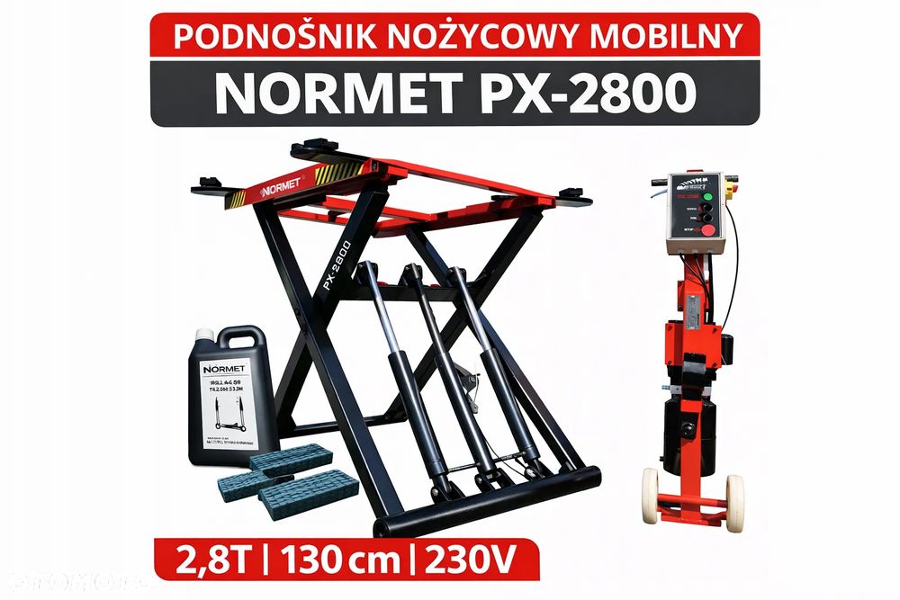 Podnośnik Nożycowy Mobilny PX-2800 NORMET 130cm - 1