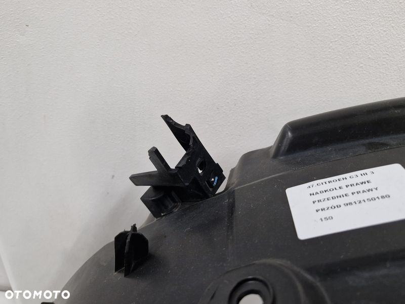 CITROEN C3 III 3 NADKOLE PRAWY PRZÓD PRAWE 9812150180 - 11