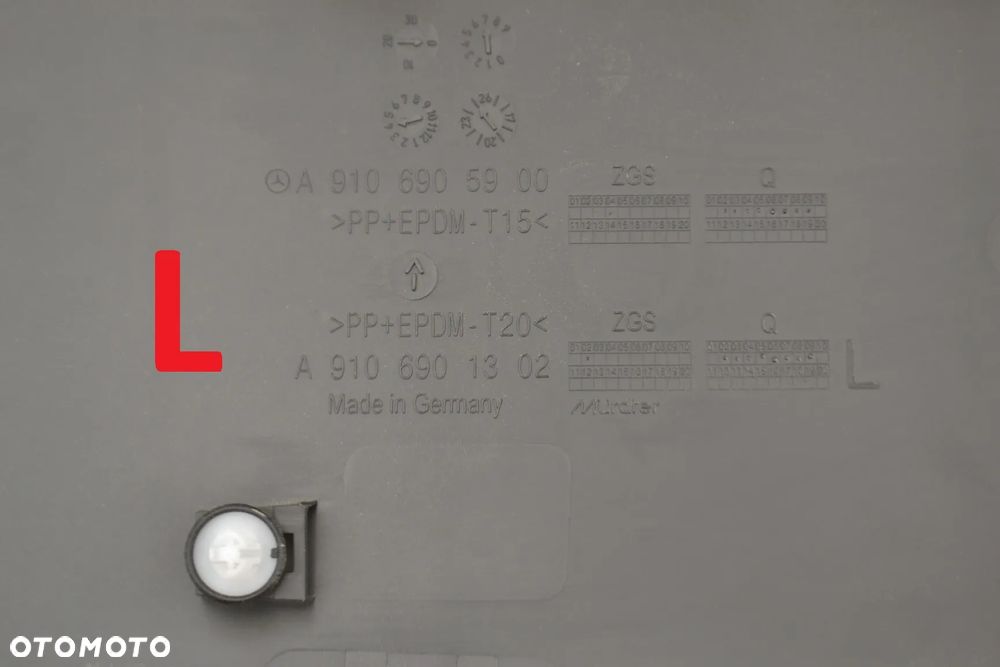 MERCEDES SPRINTER W907 W910 listwa listwy boczne karoserii karoseryjna A9106905900 A9106907400 - 8