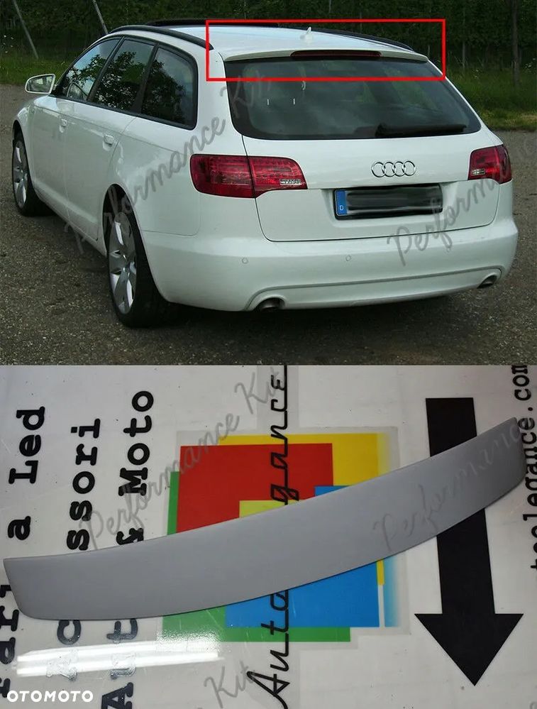 AUDI A6 C6 KOMBI SPOILER DASZEK PODKŁAD - 7