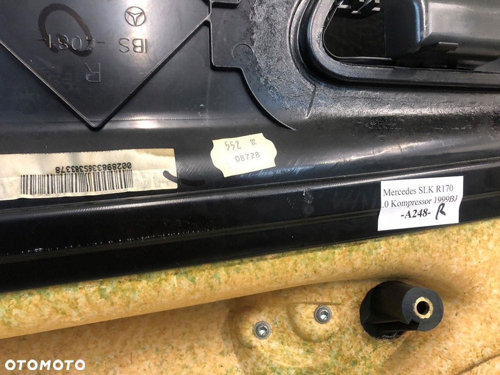 tapicerka drzwi prawa boczek mercedes r170 2.0 99r - 5