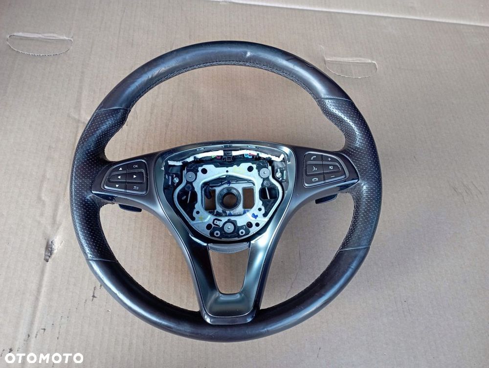MERCEDES GLE W166 W292 KIEROWNICA MULTIFUNKCJA SKÓRA ŁOPATKI EU A0004605403 - 1
