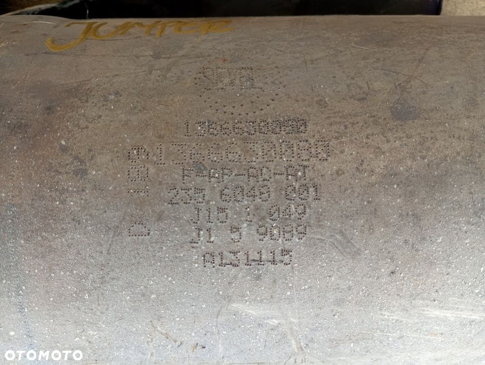 filtr cząstek DPF FAP czujnik obudowa katalizator boxer III jumper lift 2.2 hdi 130 km euro5 1366630080 - 11