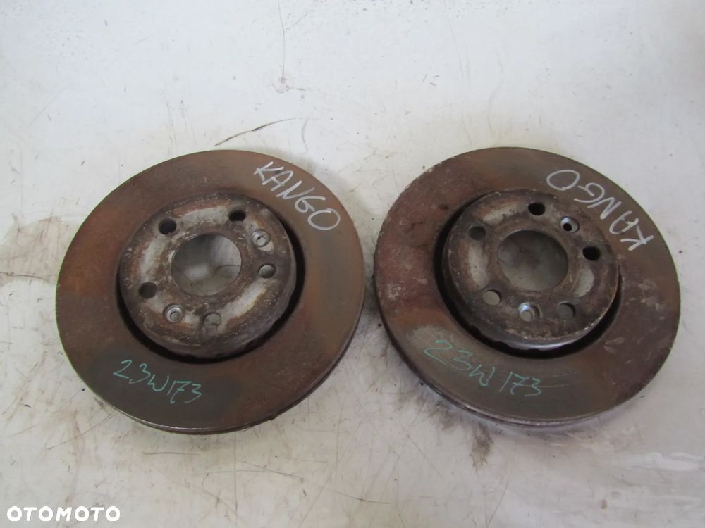 renault kangoo II 1.5 dci 10r->tarcze hamulcowe przód - 1