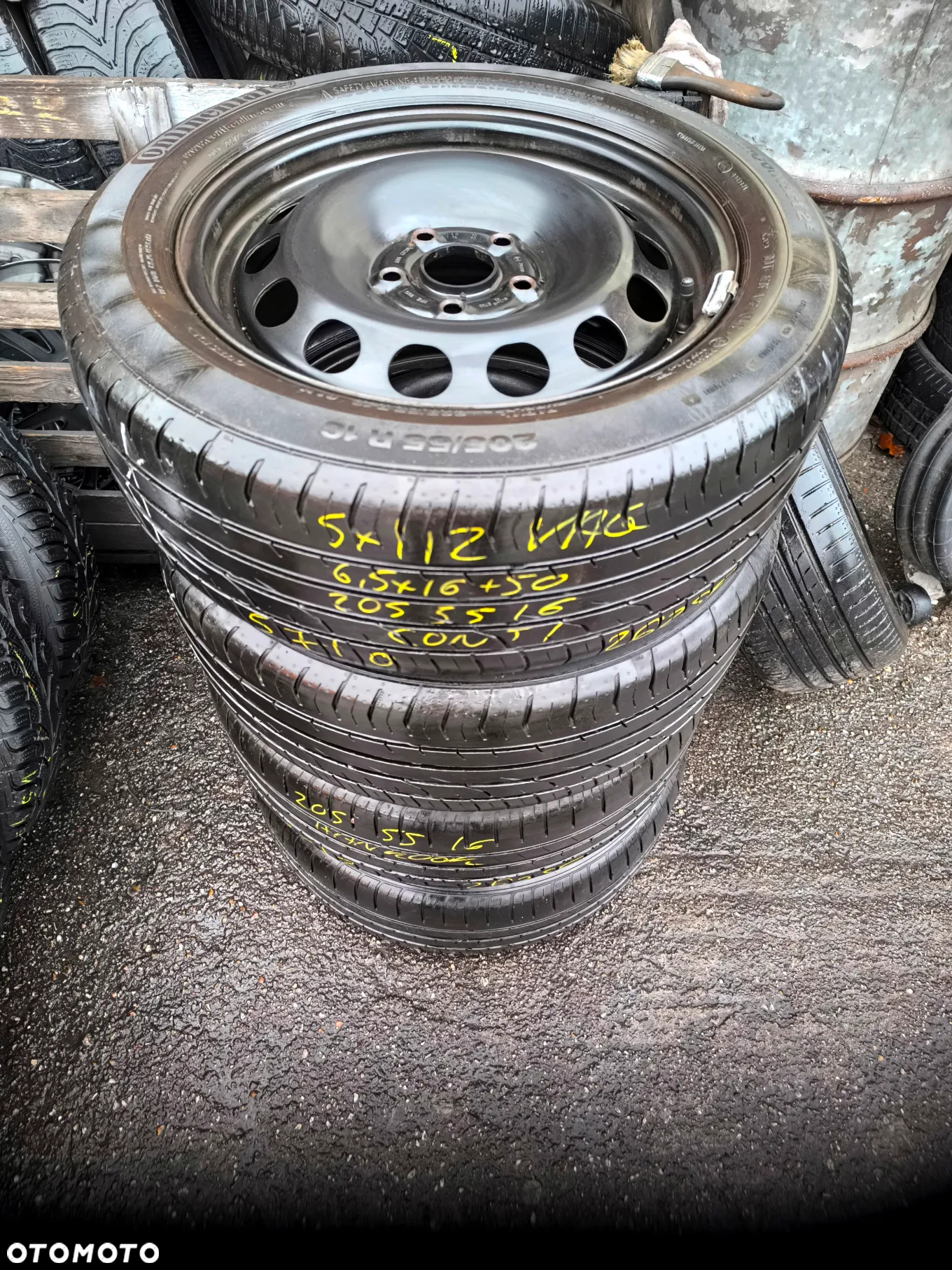 5x112 Felgi Stalowe Stal 16 Koła Letnie Lato AUDI A3 8P A4 B5 B6 A6 C5 SKODA OCTAVIA II III SEAT LEON TOLEDO ALTEA ALHAMBRA VW SHARAN GOLF 5 TOURAN CADDY JETTA Legnica ALU-RAD 205/55 5,5mm - 2