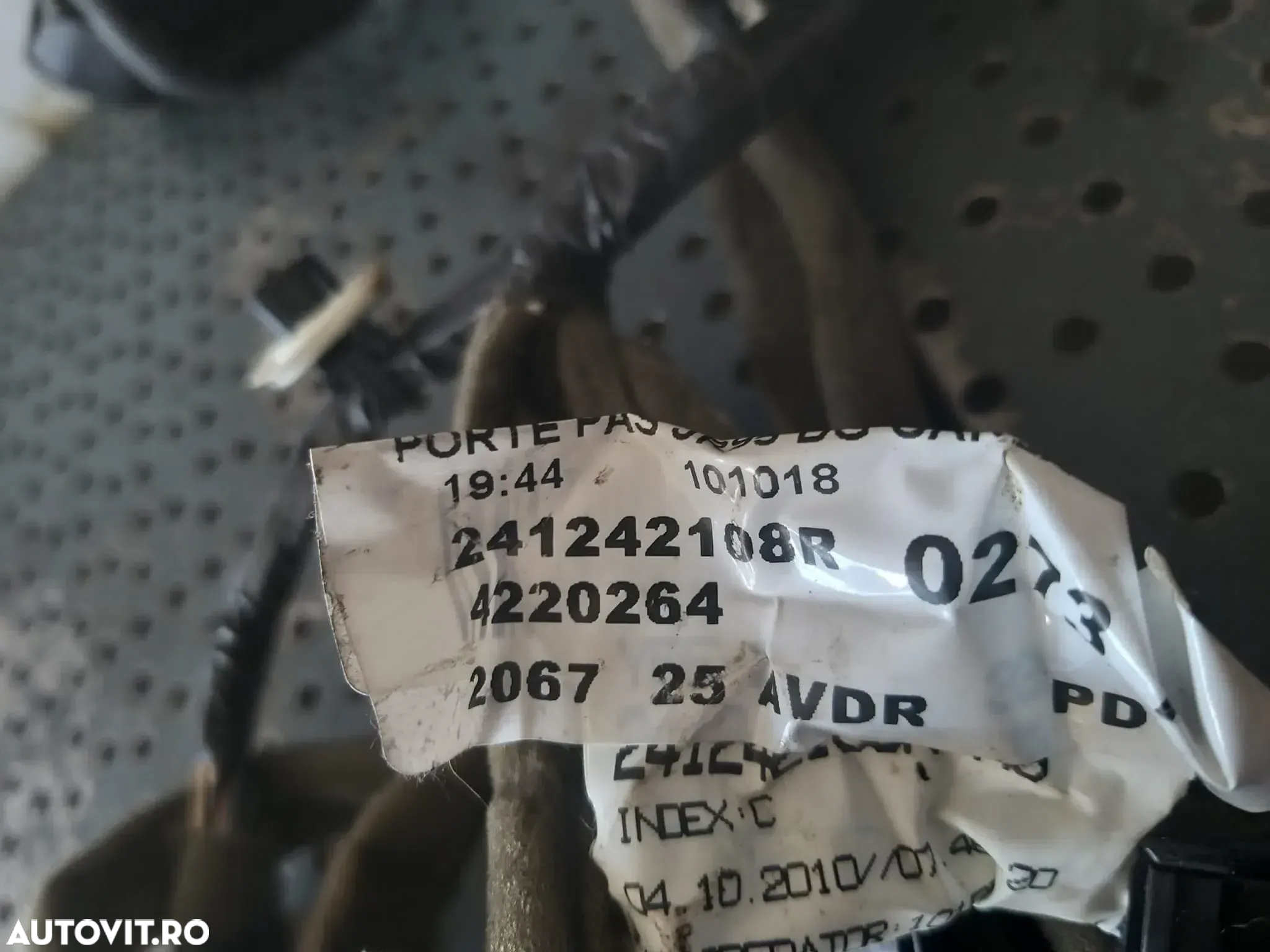 Cablaj instalatie electrica usa dreapta fata renault scenic 3 241242108r - 3