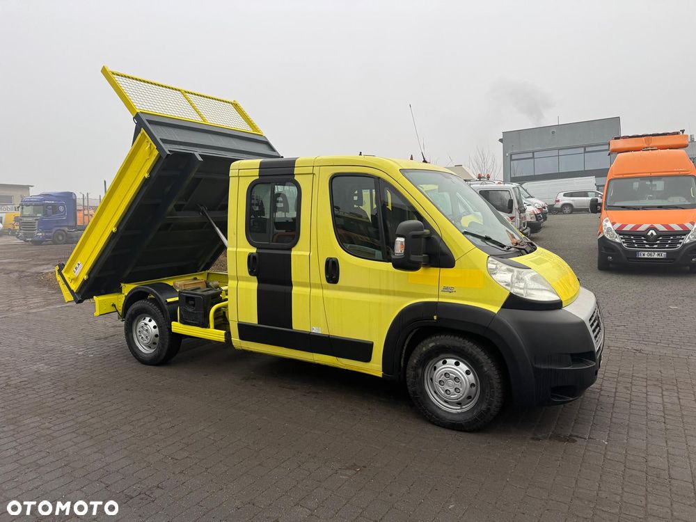 Fiat Ducato 2.3JTD Wywrotka Brygadówka Hak 3 Tony 7 Osobowa Klima Kiper I wł. - 5