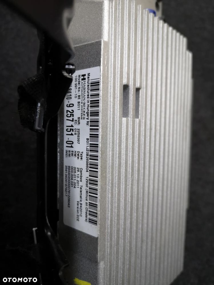 RADIO NAWIGACJA KOMPLET DUŻY WYŚWIETLACZ WIĄZKA IDRIVE 9293395 - 7