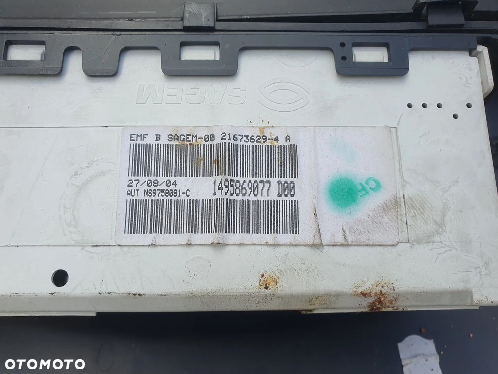 WYŚWIETLACZ OBUDOWA CITROEN C8 1495869077 - 4