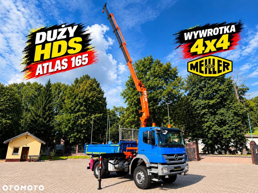 Mercedes-Benz 1833 AXOR AK wywrotka 3-str. 4x4 z dużym HDS ATLAS 165