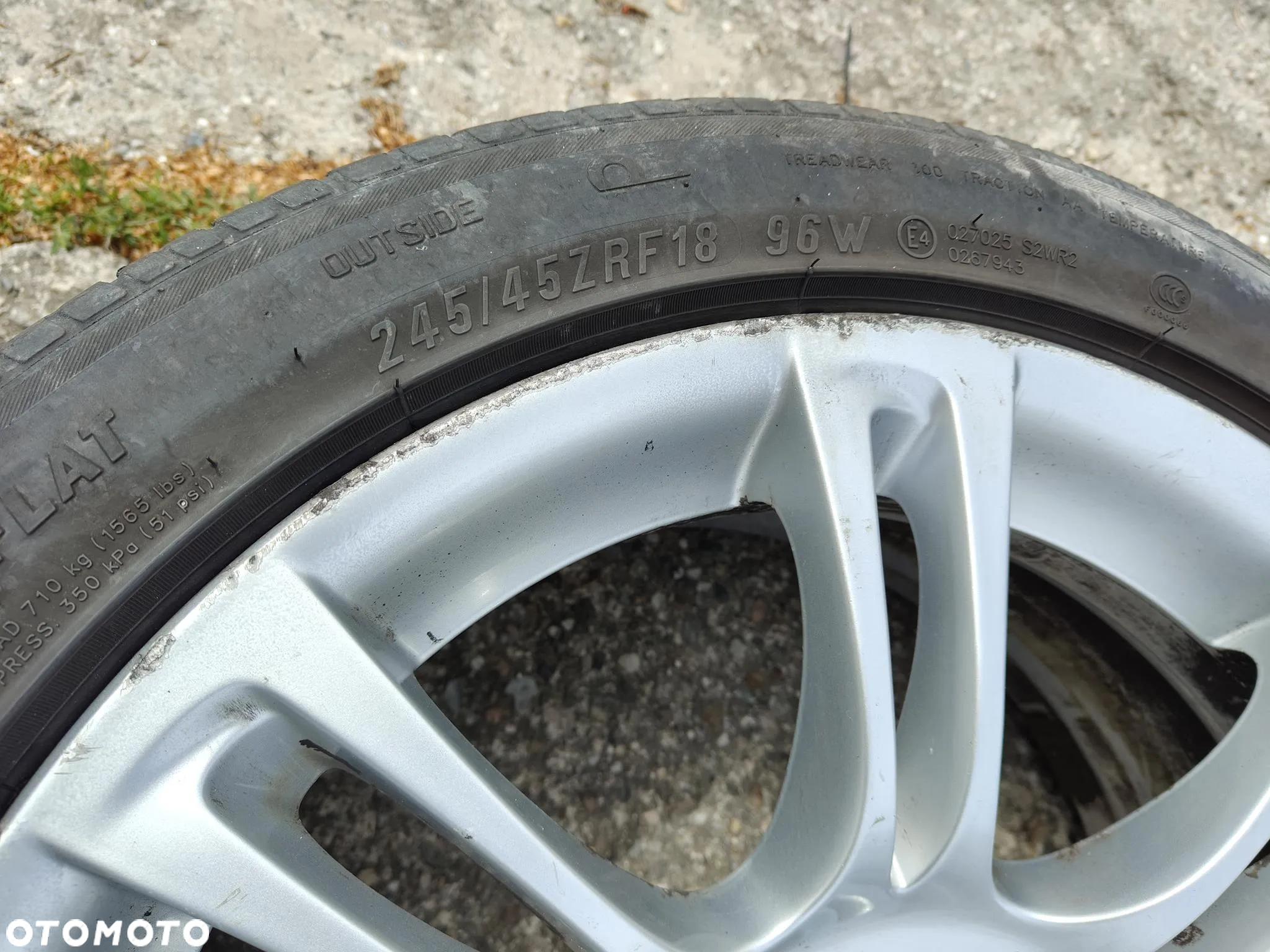 BMW F10 F11 M-pakiet Org Felgi Aluminiowe Alusy KOŁA 5X120 18 Opony 4x 245/45 18 - 13