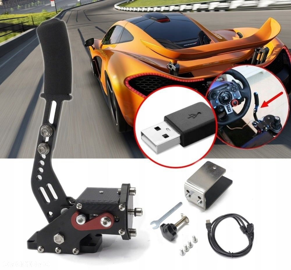 HAMULEC RĘCZNY PC do Logitech G25 G27 G29 T300 T500 pod USB fanatec moza - 6