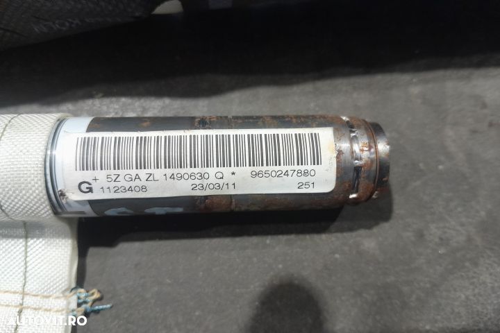 Airbag cortina stanga 9650247880 9650247880 Peugeot 207 1 [2006 - 200 - 3