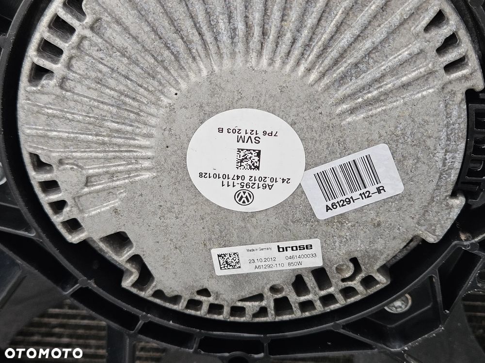 VW TOUAREG 7P 10-18R PAS PRZEDNI PRZOD 3.0 TDI CHLODNICE WENTYLATORY BELKA WZMOCNIENIE KOMPLET 7P0121201 J - 9