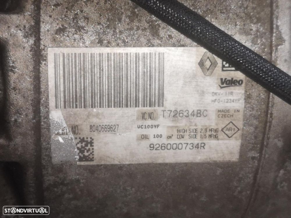 COMPRESSOR DE AR CONDICIONADO RENAULT CAPTUR I - 1