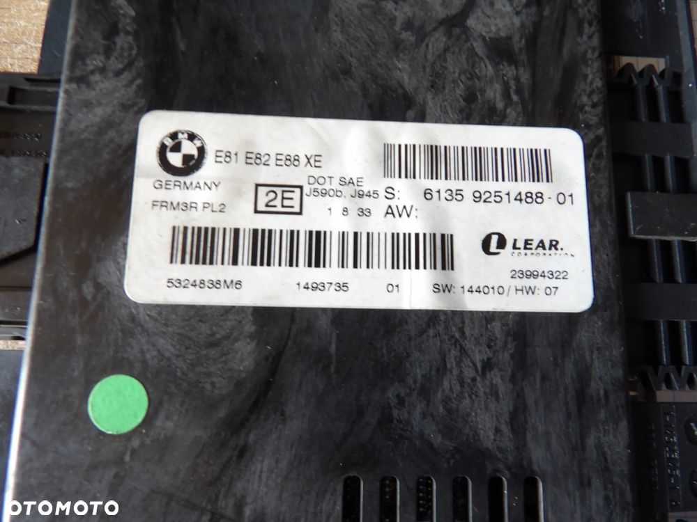 BMW - E88 - MODUŁ - STEROWNIK ŚWIATEŁ - 9251488 - 2