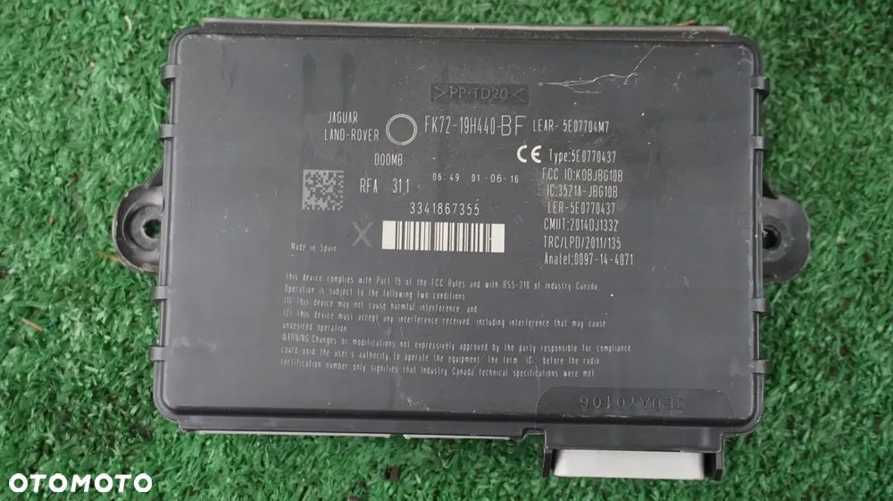Jaguar XF II X260 2.0D modul sterownik keyless dostep bezkluczykowy  FK72-19H440-BF - 1