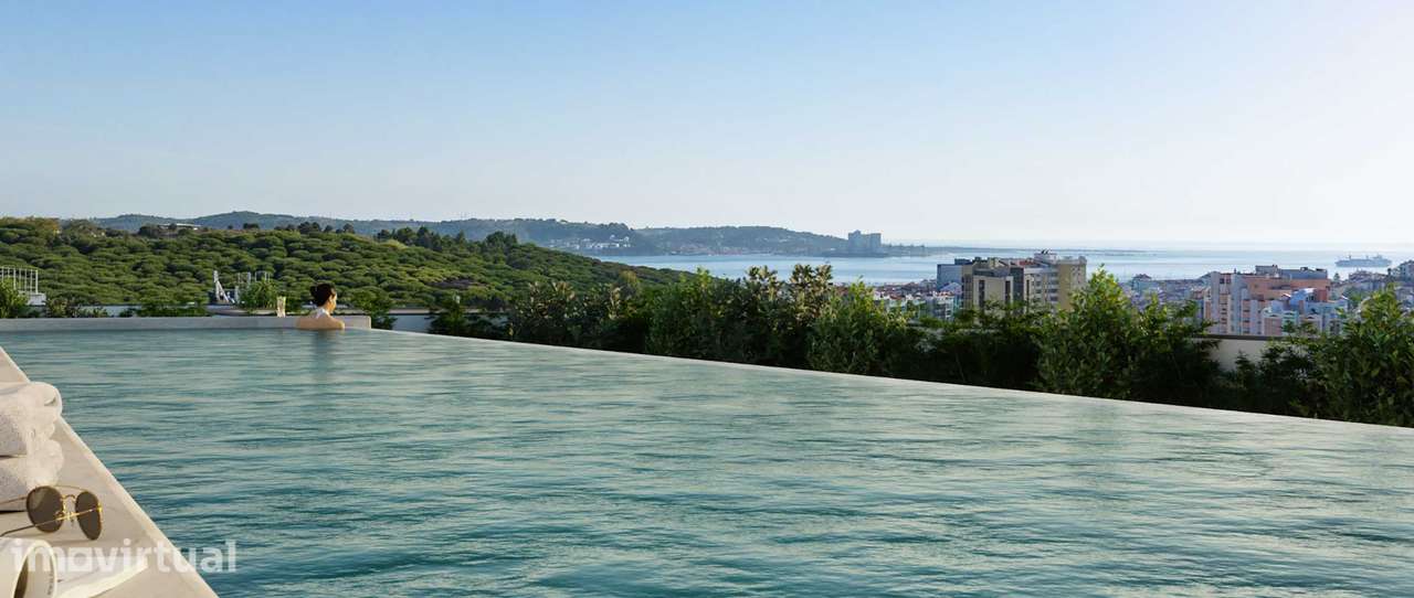 Apartamento T2 Novo, Empreendimento Mirear, Vista B - Miraflores - Grande imagem: 3/5