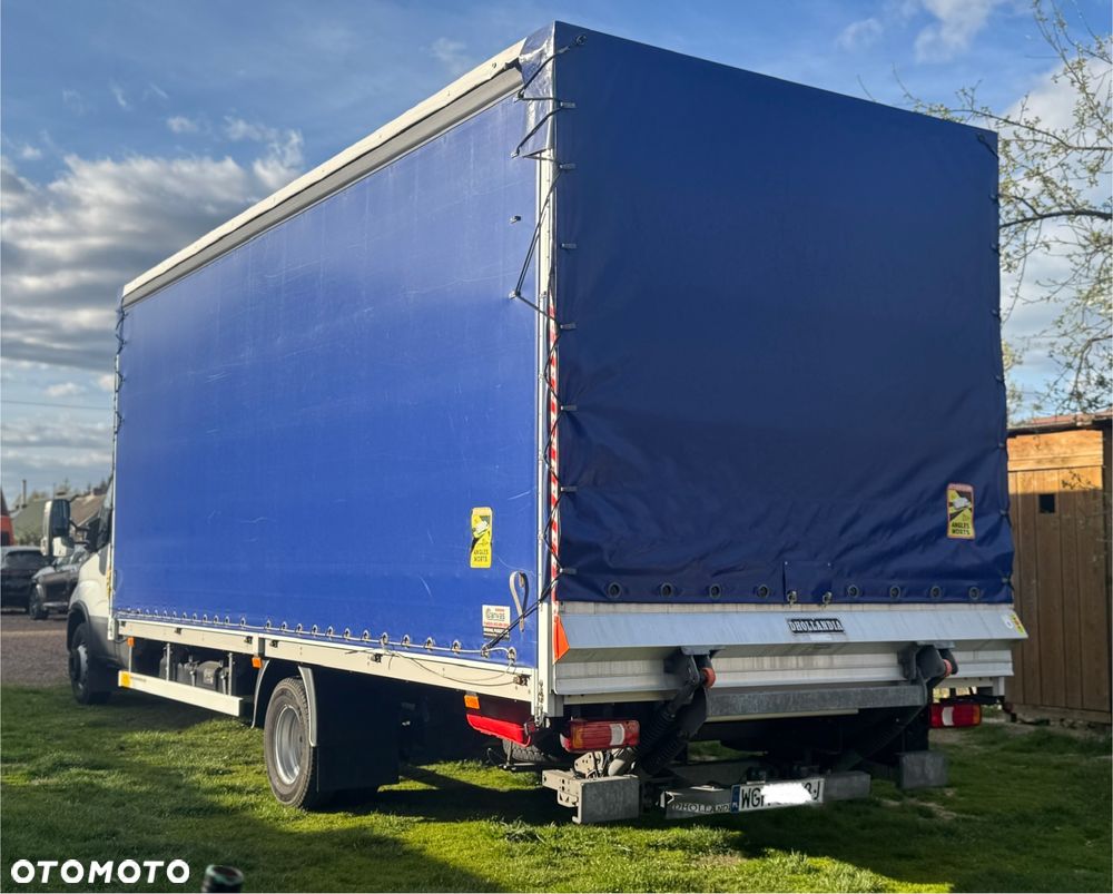 Iveco Daily 2023r Hi-Matic‼️72C18‼️Winda Dhollandia 1000KG // Plandeka 15 Palet // Najnowszy Tachograf // Firanka dach zsuwany regulacja wysokości ‼️Spanie z tyłu WEJKAMA  Wysokość rampowa Full LED Tempomat Salon Polska DMC7200KG Faktura Vat 23% TwinCab - 5